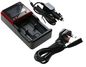CoreParts Charger for 18650 Battery, with UK AC Power Cord and Plug In Charger ( Car Charger ), Black, 10440, 13450, 14430, 14500, 14650, 16340, 16500, 16650, 17335, 17500, 17650, 18350, 18490, 18500, 18650, 25500, 26650, AA, AAA…, ICR18650, INR18650, NR18650, UR18650