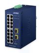 Planet IP30 Industrial L2/L4 16-Port 10/100/1000T + 2-Port 100/1000X SFP Managed Switch
