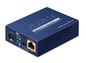 Planet 1-Port 100/1000X SFP to 1-Port 10/100/1000T 802.3bt PoE++ Media Converter (95W 802.3bt Type-4/UPoE/Legacy mode support via DIP switch, compact size) -w/external power adapter included