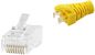 LOGON PROFESSIONAL RJ45 CAT6 UNSHIELDED EASY CONNECTOR+YELLOW BOOT - 50PCS
