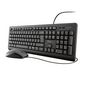 Trust Primo Keyboard Mouse Included Usb Lithuanian Black