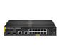 Hewlett Packard Enterprise Aruba 6100 12G Class4 Poe 2G/2Sfp+ 139W Managed L3 Gigabit Ethernet (10/100/1000) Power Over Ethernet (Poe) 1U Black
