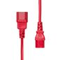 ProXtend Power Extension Cord C13 to C14 1M Red