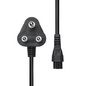 ProXtend Power Cord South Africa Angled to C5 2M Black