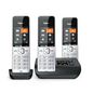 Gigaset Comfort 500A Trio Analog/Dect Telephone Caller Id Black, Silver