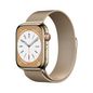 Apple Watch Series 8 Oled 45 Mm Digital 396 X 484 Pixels Touchscreen 4G Gold Wi-Fi Gps (Satellite)