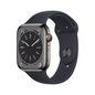 Apple Watch Series 8 Oled 45 Mm Digital 396 X 484 Pixels Touchscreen 4G Graphite Wi-Fi Gps (Satellite)