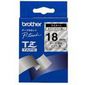 Brother Black On Clear Gloss Laminated Tape, 18Mm Label-Making Tape Tz