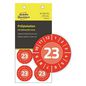 Avery Self-Adhesive Label Round Permanent Red 80 Pc(S)