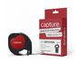 Capture S0721630 LetraTag compatible 12mm x 4m Black on Red Plastic Tape