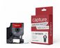 Capture 12mm x 7m Black on Red Tape. DYMO D1 compatible.