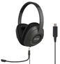 KOSS SB42 USB Headsets, Over-Ear, Wired, Detachable microphone, Black/Grey
