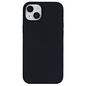 eSTUFF INFINITE RIGA Silicone Case for iPhone 15 Plus - Black 100% Recycled Materials