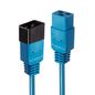 Lindy 2m C20 to C19 Mains Extension Cable, lead free, blue