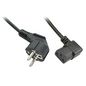 Lindy 5m Schuko to C13 Angled Mains Cable, lead free