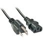 Lindy 2m US 3 Pin to C13 Mains Cable, lead free