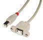 Lindy USB 2.0 cable Type B/B extension, light-grey, 0.5m