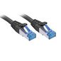 Lindy 0.5m Cat.6A S/FTP TPE  Network Cable, Black