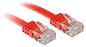 Lindy 0.3m Cat.6 U/UTP Flat Network Cable, Red