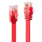 Lindy 1m Cat.6 U/UTP Flat Network Cable, Red