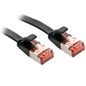 Lindy 2m Cat.6 U/FTP Flat Network Cable, Black