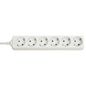 Lindy 6-Way Schuko Mains Power Extension, White