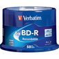 Verbatim VERBATIM BD-R 25GB 16X WITH BRANDED SURFACE-50PK SPINDLE (1.9 lbs)