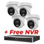 Hikvision 4X 4MP ColorVu Fixed Turret Network Camera + Free NVR DS-7604NXI-K1/4P