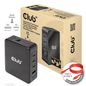 Club3D International Travel Charger 140W Gan Technology, Four Port Usb Type-A(1X) And -C(3X), Pps + Power Delivery(Pd) 3.1 Support