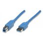 Techly Usb 3.0 Cable A Male / B Male 0.5 M Blue Icoc U3-Ab-005-Bl