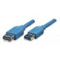 Techly Extension Usb 3.0 Cable A Male / A Female 2M Blue Icoc U3-Aa-20-Ex