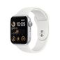 Apple Apple Watch SE OLED 44 mm Digital 368 x 448 pixels Touchscreen Silver Wi-Fi GPS (satellite)