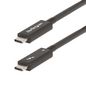 StarTech.com StarTech.com 6ft (2m) Active Thunderbolt 4 Cable, 40Gbps, 100W Power Delivery, 4K/8K Video, Intel-Certified Thunderbolt Cable - Compatible w/ USB4/Thunderbolt 4/ USB 3.2/ USB Type-C/DisplayPort/Thunderbolt 3