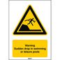 Brady ISO Safety Sign - Warning Sudden drop in swimming or leisure pools