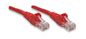 Intellinet Network Cable, Cat5e, UTP Red RJ-45 Male / RJ-45 Male, 100 ft. (30.0 m), Red