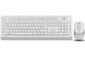 A4Tech Keyboard Mouse Included Rf Wireless Qwerty English White