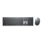 Dell Km7321W Keyboard Mouse Included Rf Wireless + Bluetooth Qzerty Ukrainian Grey, Titanium
