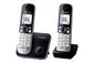 Panasonic Kx-Tg6812 Dect Telephone Caller Id Black, Silver