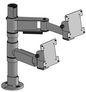 Ergonomic Solutions SP2 400mm Pole w/ 300mm Elbow Arm + 200mm Arm + VESA 75/100 -BLACK-