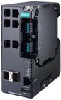 Moxa Managed Gigabit Ethernet switch with 4*10/100BaseT(X) ports, 2*10/100/1000BaseT(X), 2*100/1000BaseSFP ports, EXT Temp