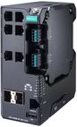 Moxa 8-port managed Ethernet switch(4*POE), dual power supply 12/24/48 VDC,Extended Temp