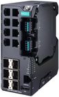 Moxa 14-port managed Ethernet switch,  88 to 300 VDC, 85 to 264 VAC, Extended Temp
