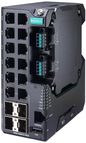 Moxa 12G-port full Gigabit managed Ethernet switch, 88 to 300 VDC, 85 to 264 VAC