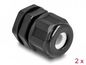 Delock Cable gland (M16) - black (pack of 2)