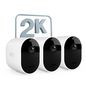 Arlo Arlo Pro 5 2K Wire-Free Spotlight Security Camera, 3-pack white