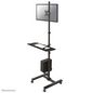 Neomounts by Newstar Newstar Mobile Work Station Floor Stand for monitor (10"-32"), keyboard, mouse & PC - Black