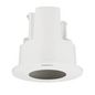 Hanwha Polycarbonate In-ceiling Flush Mount for Dome cameras. Compatible with QND-8021/8011/6021/6011 XND-8040R/8030R/8020R/6020R/6010, White, RAL9003