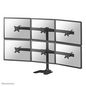Neomounts Newstar Tilt/Turn/Rotate Desk Mount (stand) for six 10-27" Monitor Screens, Height Adjustable - Black