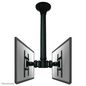 Neomounts Newstar TV/Monitor Ceiling Mount for Dual 10"-40" Screens (Back to Back), Height Adjustable - Black