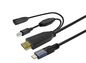 Vivolink Touchscreen Cable with charger 7.5m Black